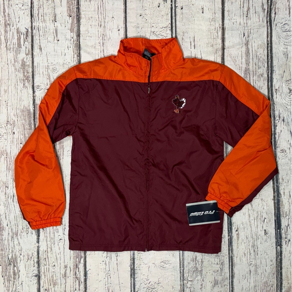 Virginia Tech Hokies Boys Kids Youth Windbreaker New Coat Collegiate Jacket